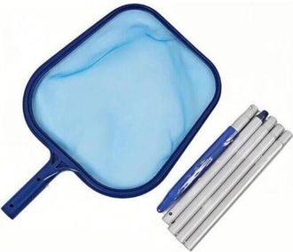 OEM Red Para Piscinas Con M&aacute;stil Telesc&oacute;pico De Aluminio De 120 Cm, Malla Fina Y Profunda Para Limpiar Hojas Flotantes, Insectos Y Residuos. Ideal Para La
