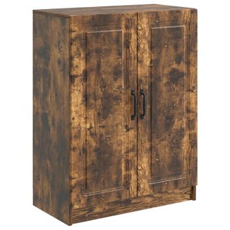 vidaXL Aparador Roble Ahumado 66 X 34,5 X 87 Cm Madera De Ingenier&iacute;a Vidaxl