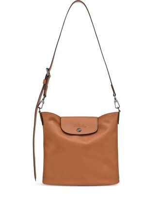 Longchamp medium Le Pliage Xtra leather crossbody bag - women - Calf Leather - One Size - Brown
