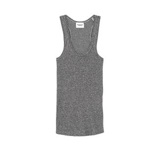 Isabel Marant Thea Mouwloze Top - Dames - Tops zonder mouwen - Grijs - L - Katoen - Tops