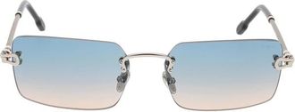 Fred Perry Force 10 Rechthoekige Zonnebril - unisex - Zonnebrillen - Grijs - ONE Size - Accessoires