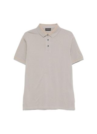 Emporio Armani Light Grey Solid Polo
