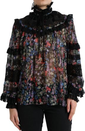Dolce & Gabbana Bloemenprint Blouse Tsh84233