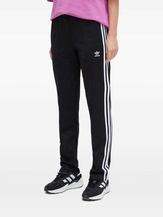 adidas Beckenbauer three-stripes track pants - women - Cotton/Polyester - 2XS - Black