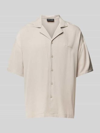 Pegador Freizeithemd mit Label-Stitching in Taupe, Gr&ouml;&szlig;e XL