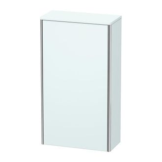 Duravit Armario De Media Altura Duravit Xsquare 50.0x23.6 Cm, 1 Puerta, Colgado A La Izquierda, 2 Estantes De Vidrio Xs1303l, Color (frente/cuerpo): Azul Clar