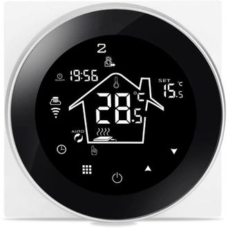 OEM Termostato Con Conexi&oacute;n Wifi Para Suelo Radiante El&eacute;ctrico, Programable, 16 A, Termostato Inteligente Compatible Con Suelo Radiante, App Smart Life, C