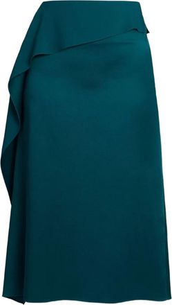 Erdem Gonna midi con ruches - Verde