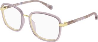 Chlo&eacute; Square Optical Frame - unisex - Brillen - Paars - 49 MM - Accessoires