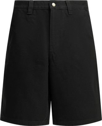 St&uuml;ssy Canvas Werkshort - Heren - Denim shorts - Zwart - W28 - Katoen - Korte Broeken
