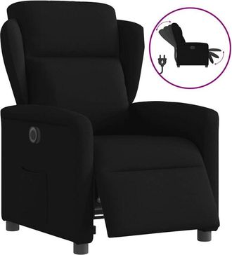 vidaXL Sill&oacute;n Reclinable El&eacute;ctrico De Tela Negro Vidaxl