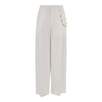 Darkpark Wide Trousers, female, White, Size: M Wide Trousers
