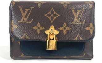 Louis Vuitton Monogram Black Brown Monogram Wallet (Tri-Fold) (Pre-Owned)