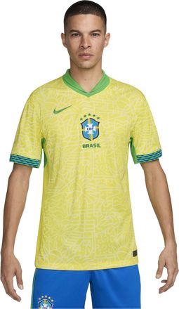 Nike Dri-FIT Soccer Brazil 2024 Stadium Home Replica Jersey Yellow Green FJ4284-706