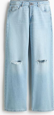 H&M Baggy Regular Waist Jeans - Blue