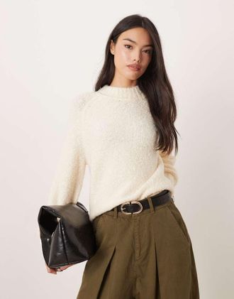 Glamorous Maglione oversize ampio &eacute;cru-Bianco