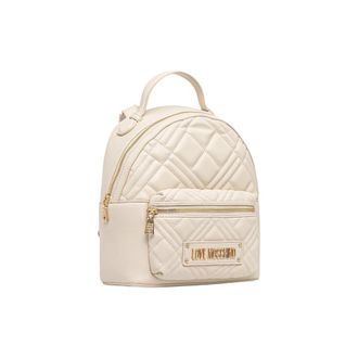 Love Moschino Womens Beige Polyethylene Backpack