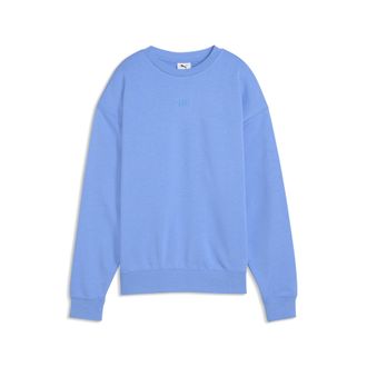 Puma Felpa con cappuccio Essentials Elevated Comfort da donna, Abbigliamento, Blu, S