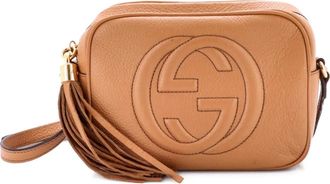 Gucci Soho Disco kleine leren crossbodytas - Bruin