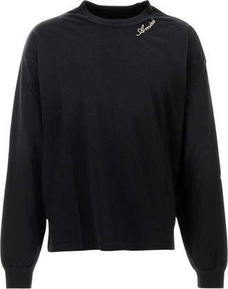 Amiri Oversize T-shirt - Heren - Longsleeves - Zwart - M - Katoen - Tops