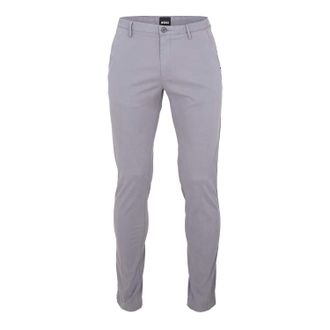 HUGO BOSS Chinos met rechte pijpen voor heren in de kleur Rice (Donkergrijs)