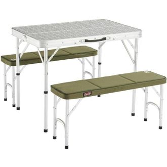 COLEMAN Campingaz Mesa &43 2 Bancos Pack Away Aluminio, Mesa &43 2 Bancos Pack Away Aluminioideal Para Transportar En Maletincojines De Asiento Extra&iacute;bles Y L