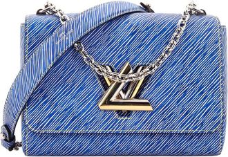 Louis Vuitton Blue Limited Edition Pin Embellished Epi Leather Twist Mm (Authentic Pre-Loved)