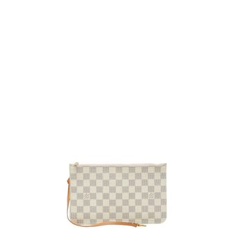 Louis Vuitton White Pvc Leather Pouch (Pre-Owned)