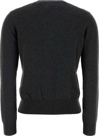 Isabel Marant Womens Sweater Gray Cotton Laine Bord