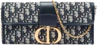 Dior Pre-owned Montaigne Shoulder Bag - Dames - Vintage Schoudertas - Blauw - ONE Size - Vintage