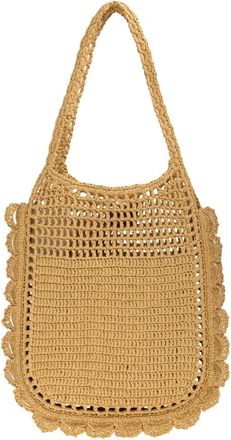 Ulla Johnson Marina Raffia Flat Tote - Dames - Shoppers - Beige - ONE Size - Tassen