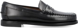 Sebago Black Classic Dan Hand-Stitched Leather Penny Loafer