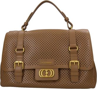 La Carrie Atena Leren Tas - Dames - Handtassen - Bruin - ONE Size - Leer - Tassen