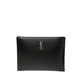 Saint Laurent Pre-owned Clutches, female, Black, Size: ONE SIZE Pre-owned Vintage Clutch