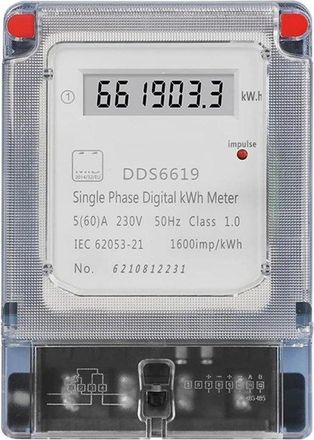 OEM Medidor De Kwh Monof&aacute;sico Para Carril Din - 220 V 60 A 50 Hz