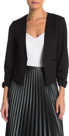 Amanda + Chelsea Pique Cropped Blazer in Black at Nordstrom Rack, Size X-Small P