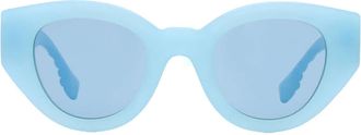 Burberry Blue Oval Ladies Sunglasses BE4390 408680 47