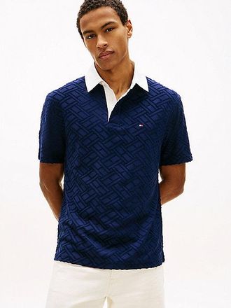 Tommy Hilfiger Classic Fit Flag Jacquard Polo Shirt