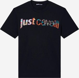 Just Cavalli Baumwoll-T-Shirt mit Logo