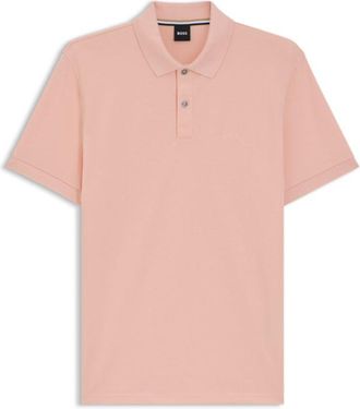 BOSS Pallas polo shirt in cotton piqué with logo details