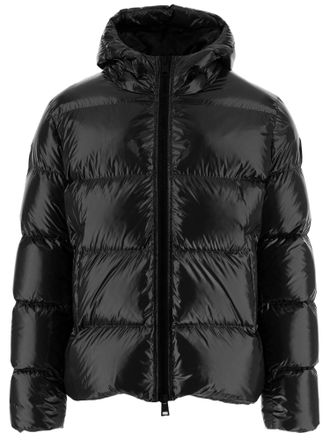 Herno Quilted Nylon Down Jacket With Adjustable Hood And Elasticated Hems