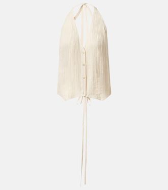 Joseph Suez pleated halterneck vest