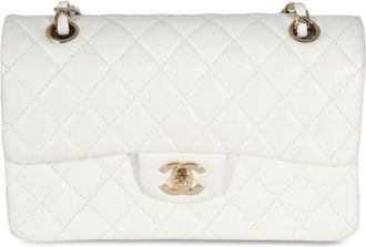 Chanel small Double Flap shoulder bag - women - Caviar Leather - One Size - White