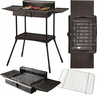 OEM Parrilla De Jard&iacute;n El&eacute;ctrica De Pie De Mesa 2000w Termostato Placa Antiadherente