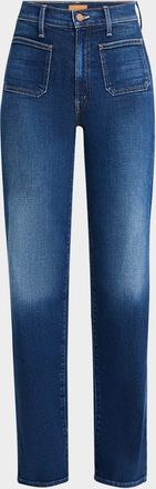 Mother The Patch Pocket Rambler Zip Sneak Jeans