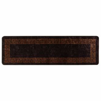 vidaXL Pasillo De Alfombra Marsa Negro 100 X 300 Cm Poli&eacute;ster Y Pvc Vidaxl