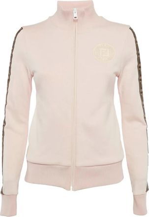 Fendi Giacca Zucca con zip - Rosa