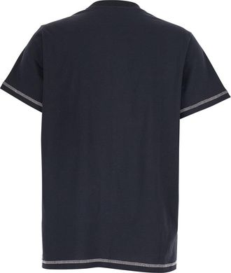 Ganni Womens T-Shirt Basic Cotton Jersey Raspberry Print Black T-Shirts & Jerseys