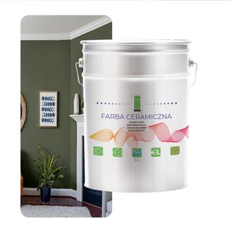 OEM Pintura Cer&aacute;mica Para Paredes, Lavable, Verde Oliva, 5l, Resistente A Las Manchas