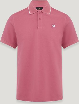 Belstaff Belstaff Polo Tipped para hombre Piqué de algodón Magenta 2XL